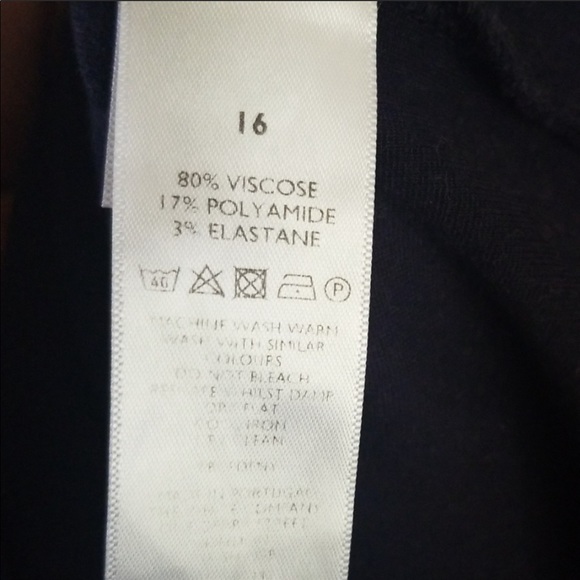 THE WHITE COMPANY NAVY BUTTON FRONT MINI DRESS 12 - Picture 5 of 6